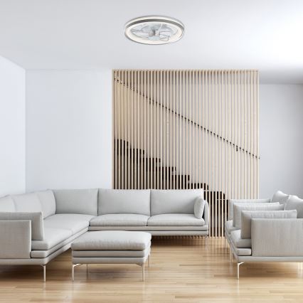 Rabalux - LED Φωτιστικό οροφής dimmable με ανεμιστήρα LED/40W/230V 3000/4000/6000K Wi-Fi + τηλεχειριστήριο