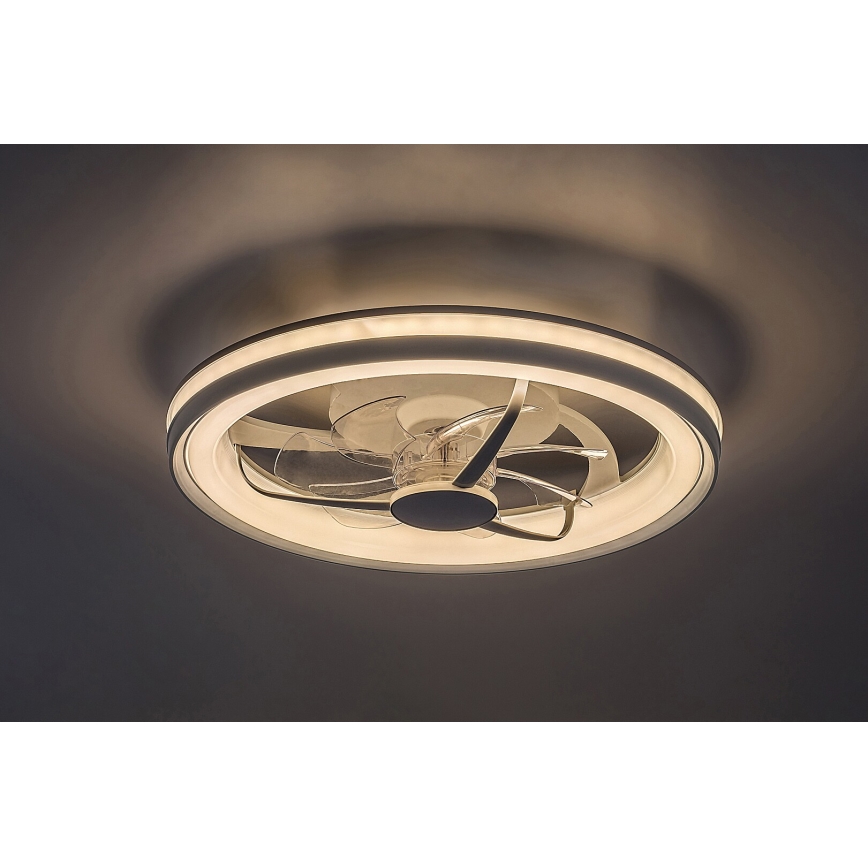 Rabalux - LED Φωτιστικό οροφής dimmable με ανεμιστήρα LED/40W/230V 3000/4000/6000K Wi-Fi + τηλεχειριστήριο