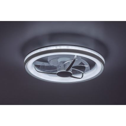 Rabalux - LED Φωτιστικό οροφής dimmable με ανεμιστήρα LED/40W/230V 3000/4000/6000K Wi-Fi + τηλεχειριστήριο