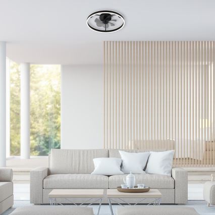 Rabalux - LED Φωτιστικό οροφής dimmable με ανεμιστήρα LED/40W/230V 3000/4000/6000K Wi-Fi + τηλεχειριστήριο