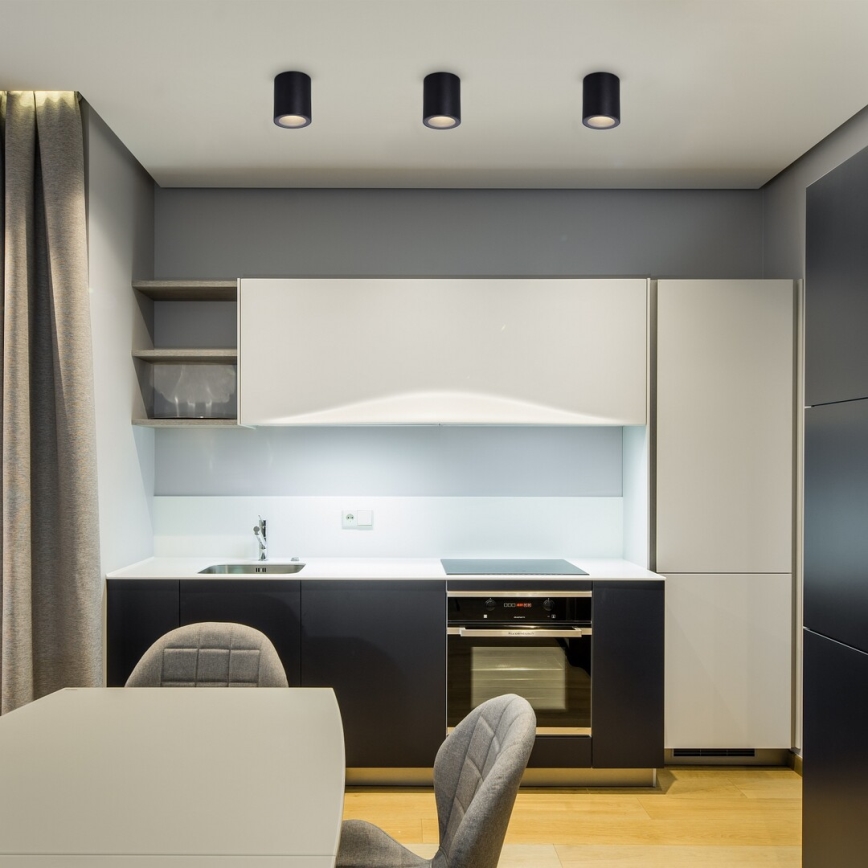 Rabalux - Φωτιστικό οροφής 1xGU10/35W/230V διάμ. 7 cm μαύρο