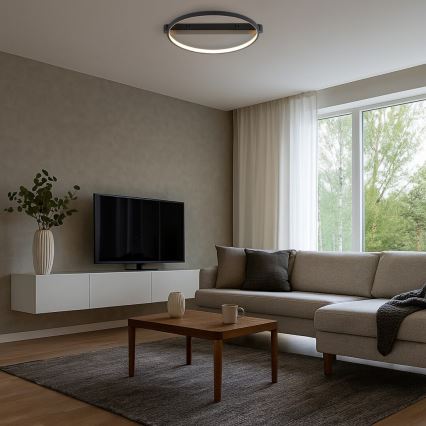 Rabalux - LED φωτιστικό οροφής LED/45W/230V 3000K 50x55 cm μαύρο