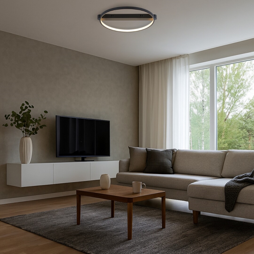 Rabalux - LED φωτιστικό οροφής LED/45W/230V 3000K 50x55 cm μαύρο