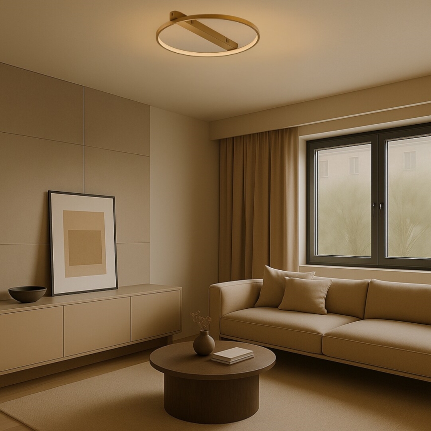 Rabalux - Φωτιστικό οροφής LED 45W/230V 3000K 50x55 cm χρυσό