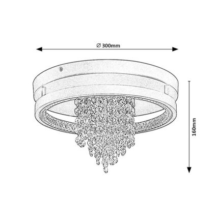 Rabalux - Φωτιστικό οροφής LED/20W/230V 3000/3500/4000K διάμ. 30 εκ.