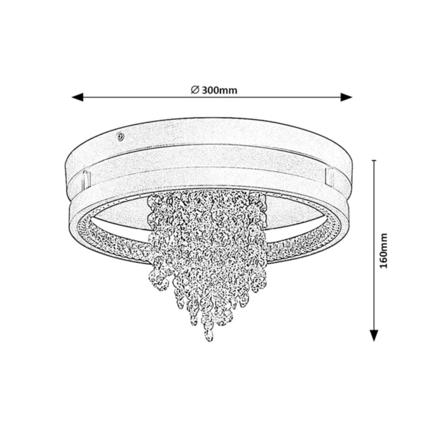 Rabalux - Φωτιστικό οροφής LED/20W/230V 3000/3500/4000K διάμ. 30 εκ.