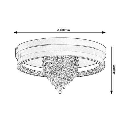 Rabalux - Φωτιστικό οροφής LED/30W/230V 3000/3500/4000K διάμ. 40 cm