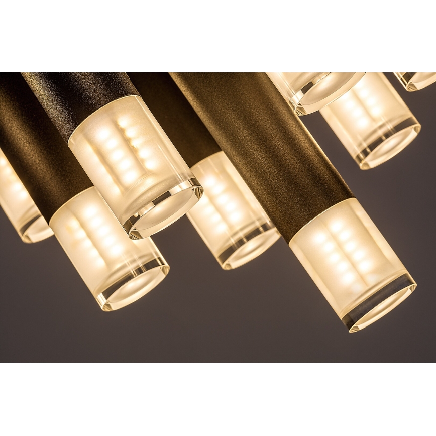 Rabalux - Φωτιστικό οροφής 13xG9/5W/230V, μαύρο, διάμ. 34 εκ.