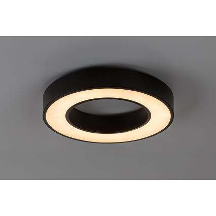 Rabalux - Ρυθμιζόμενο φωτιστικό οροφής LED/45W/230V 3000-6500K διάμ. 60 cm μαύρο + τηλεχειριστήριο