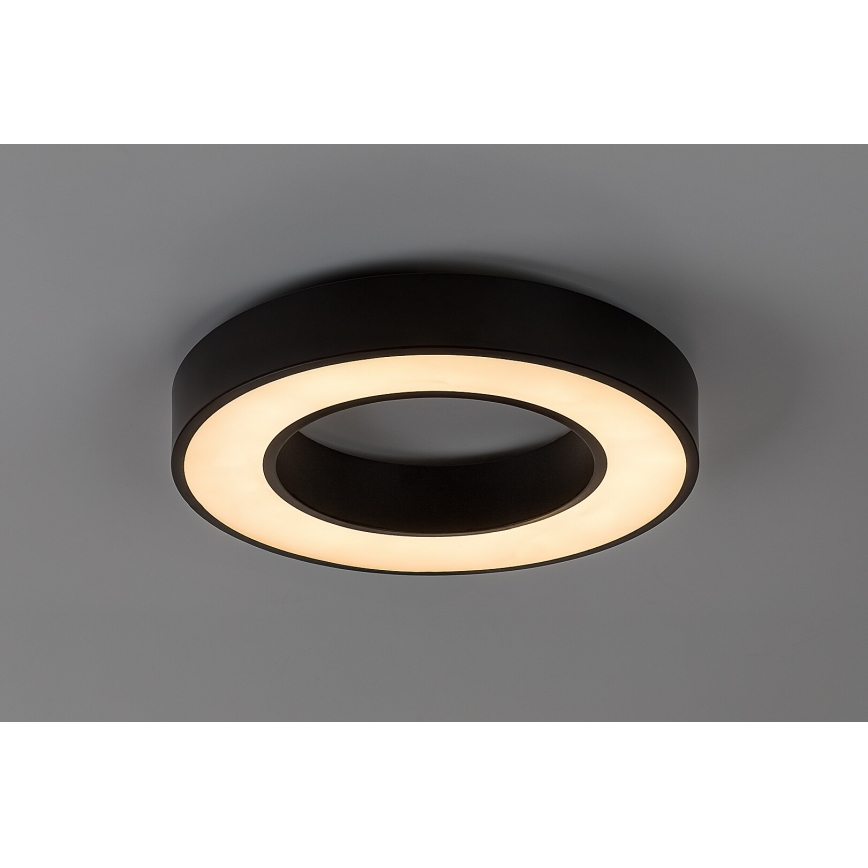 Rabalux - Ρυθμιζόμενο φωτιστικό οροφής LED/45W/230V 3000-6500K διάμ. 60 cm μαύρο + τηλεχειριστήριο
