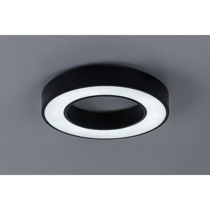 Rabalux - Ρυθμιζόμενο φωτιστικό οροφής LED/45W/230V 3000-6500K διάμ. 60 cm μαύρο + τηλεχειριστήριο