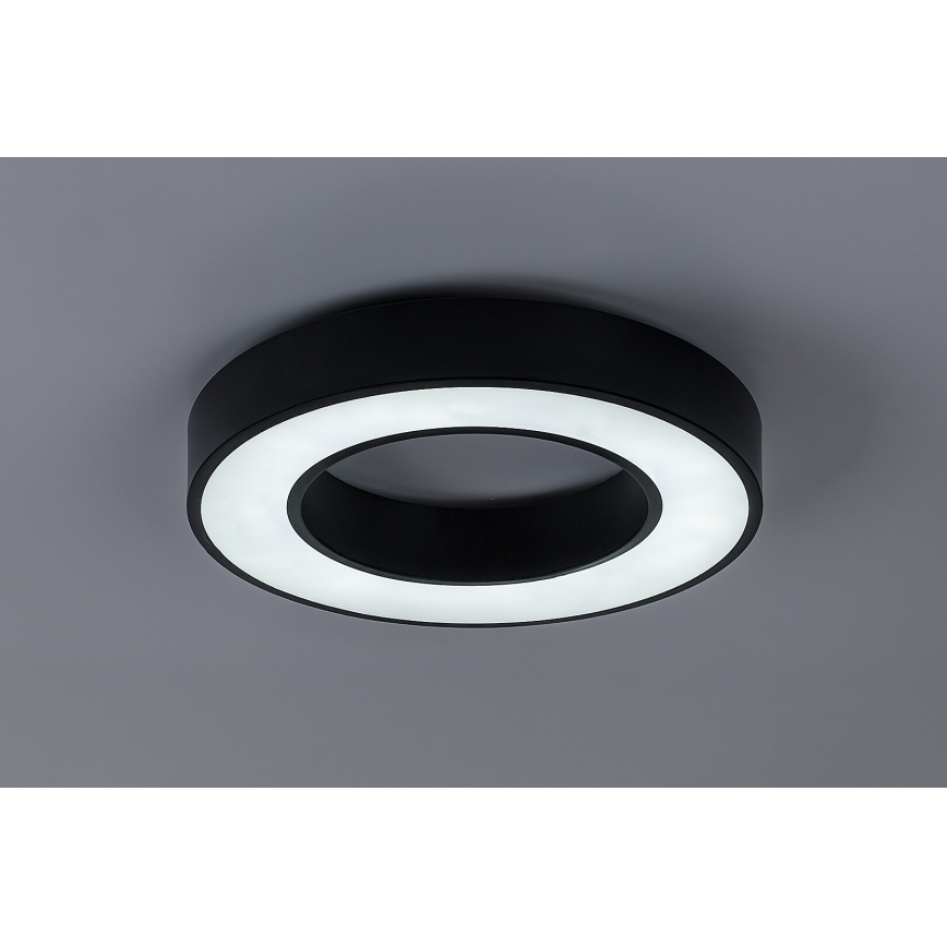 Rabalux - Ρυθμιζόμενο φωτιστικό οροφής LED/45W/230V 3000-6500K διάμ. 60 cm μαύρο + τηλεχειριστήριο