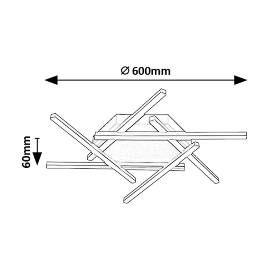 Rabalux - LED Πλαφονιέρα οροφής LED/40W/230V 3000K