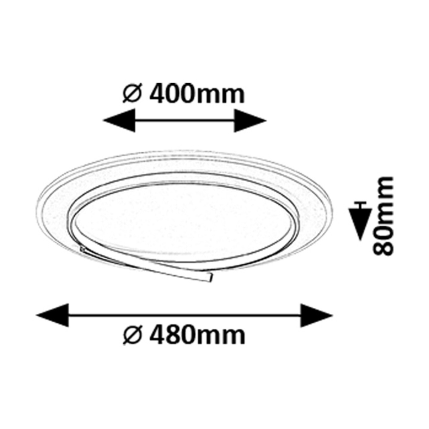 Rabalux - Φωτιστικό οροφής LED LED/40W/230V 4000K