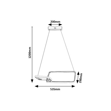Rabalux - LED Πλαφονιέρα οροφής LED/36W/230V 4000K
