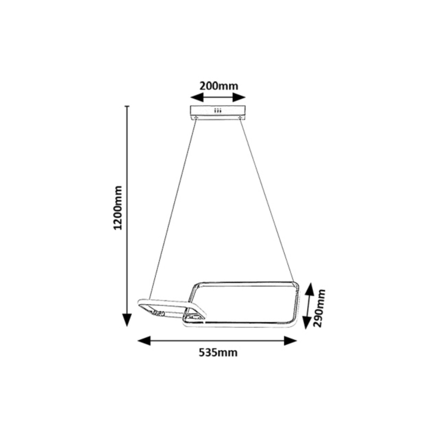 Rabalux - LED Πλαφονιέρα οροφής LED/36W/230V 4000K
