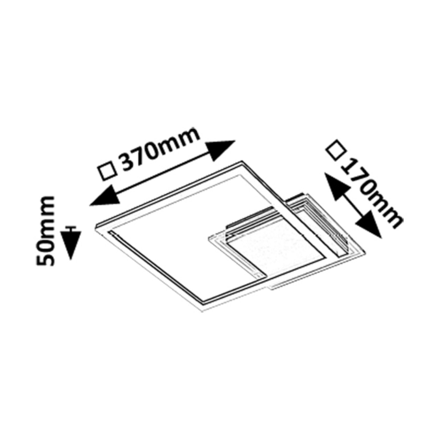 Rabalux - Φωτιστικό οροφής LED/24W/230V 3000K 37x37 cm