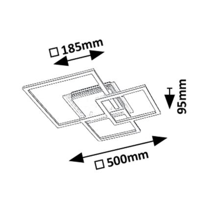 Rabalux - Φωτιστικό οροφής LED LED/40W/230V 3000K