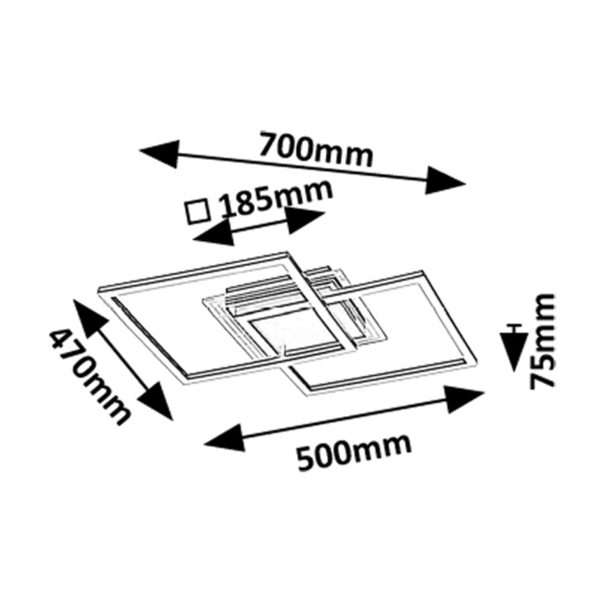 Rabalux - Φωτιστικό οροφής LED LED/28W/230V 3000K