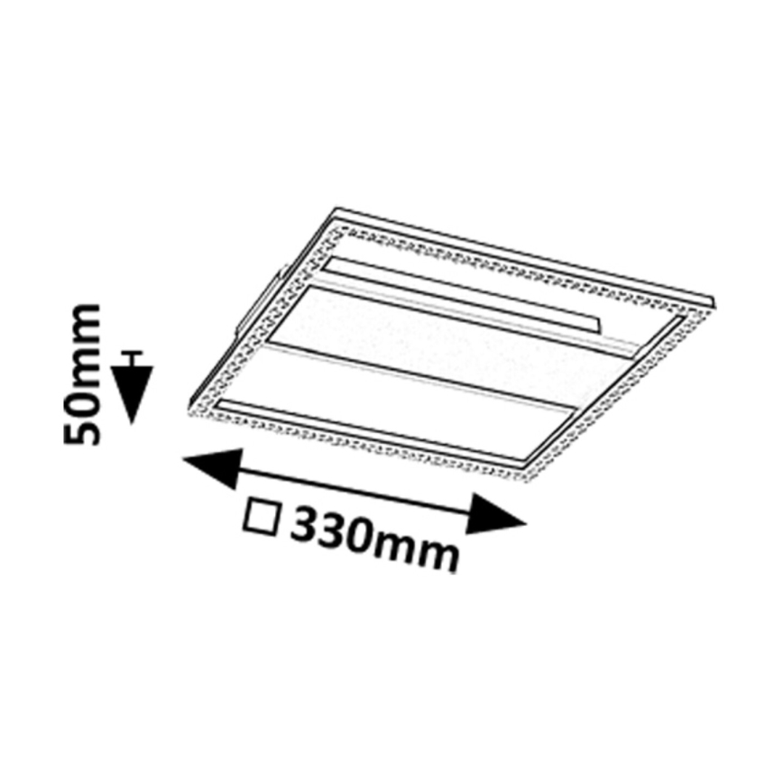 Rabalux - LED φωτιστικό οροφής LED/24W/230V 4000K 33x33 cm