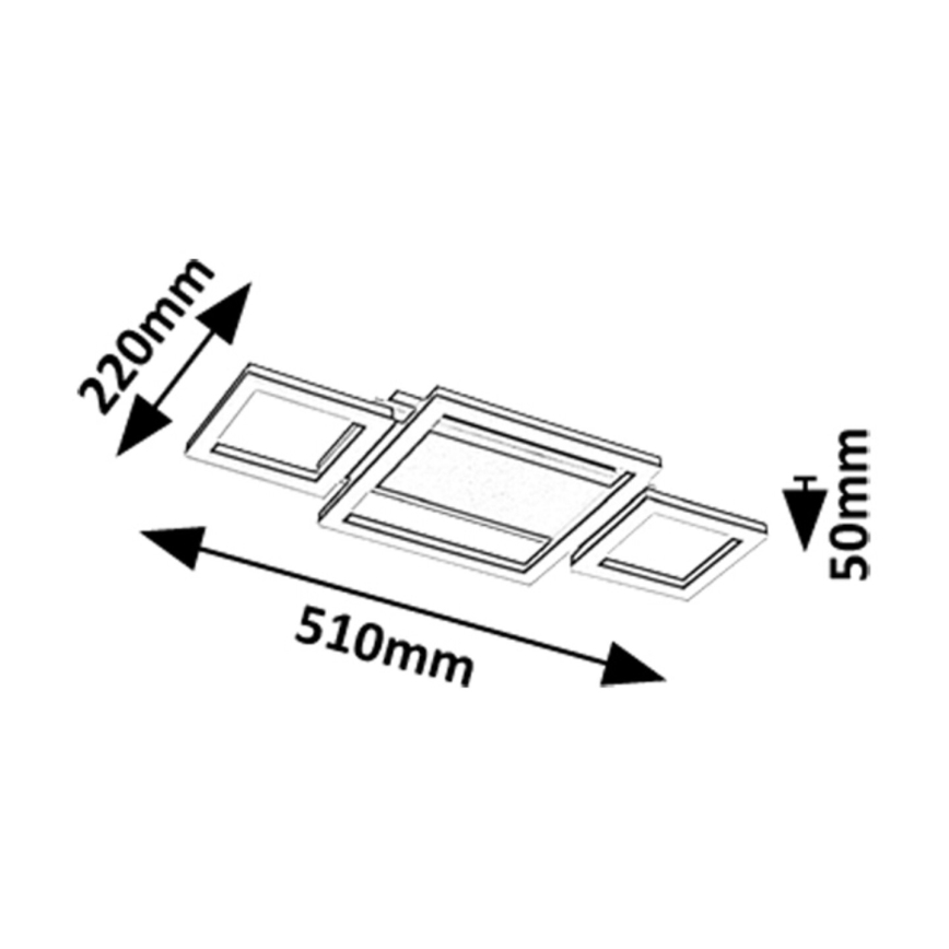 Rabalux - Φωτιστικό οροφής LED LED/24W/230V 4000K