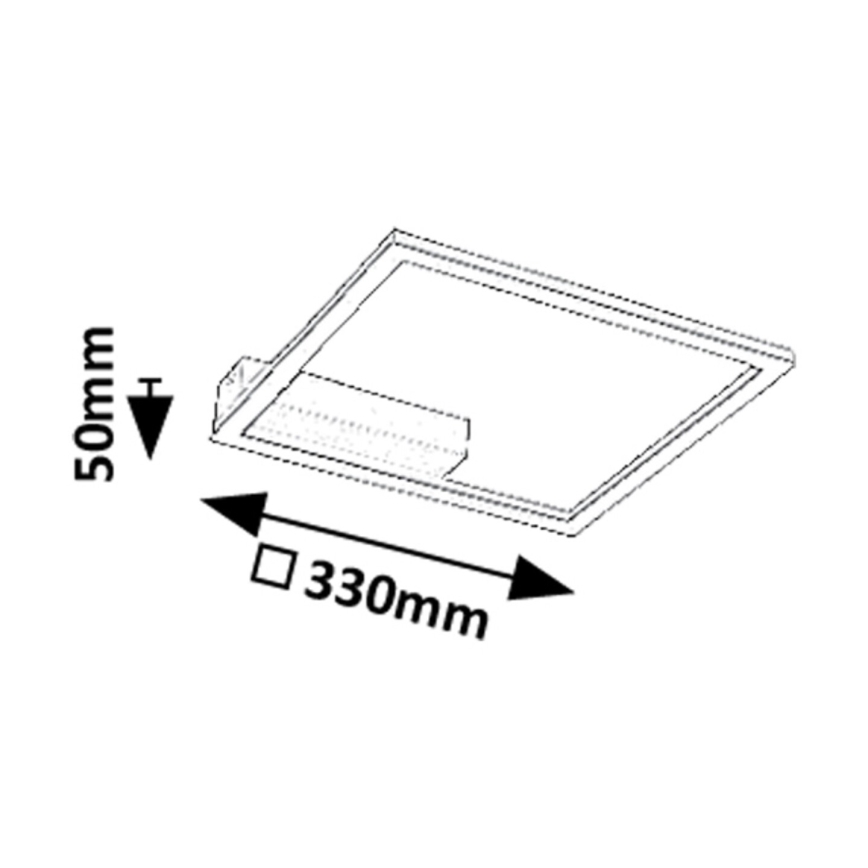 Rabalux - Φωτιστικό οροφής LED/24W/230V 3000K 33x33 cm