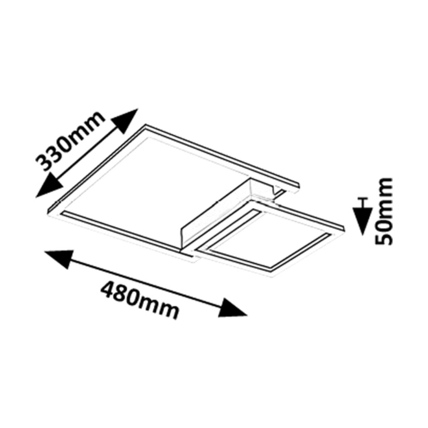 Rabalux - Φωτιστικό οροφής LED LED/24W/230V 3000K