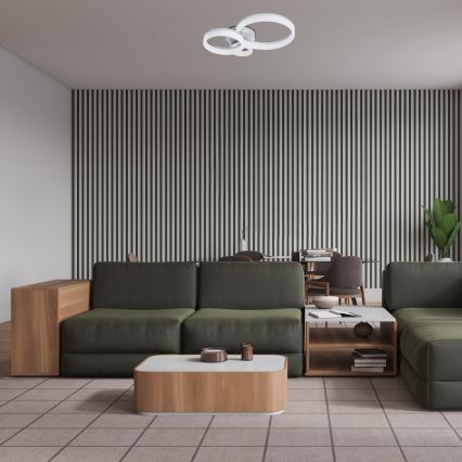 Rabalux - Φωτιστικό οροφής LED LED/24W/230V 3000/4000/6500K 38x51 cm ματ χρώμιο