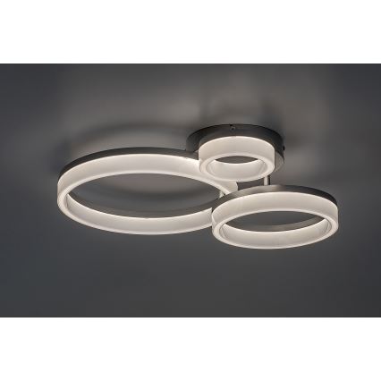 Rabalux - Φωτιστικό οροφής LED LED/24W/230V 3000/4000/6500K 38x51 cm ματ χρώμιο