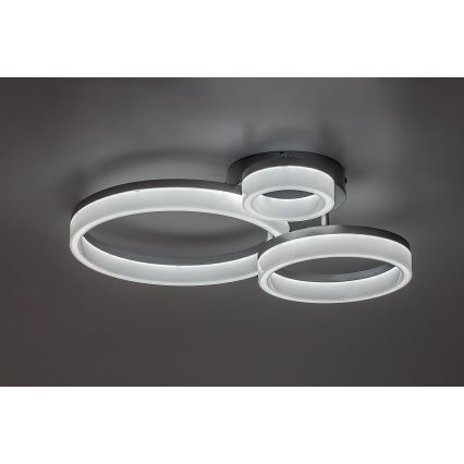 Rabalux - Φωτιστικό οροφής LED LED/24W/230V 3000/4000/6500K 38x51 cm ματ χρώμιο