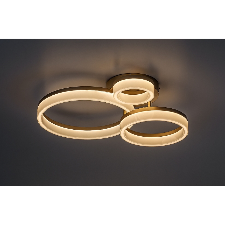 Rabalux - Φωτιστικό οροφής LED LED/24W/230V 3000/4000/6500K χρυσό 38x51 cm