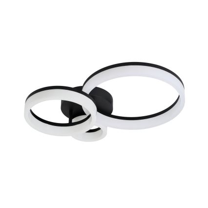 Rabalux - Φωτιστικό οροφής LED LED/24W/230V 3000/4000/6500K μαύρο 38x51 cm