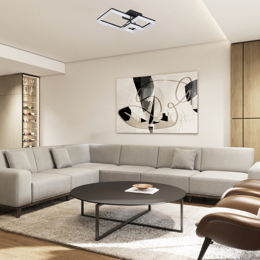 Rabalux - Φωτιστικό οροφής LED LED/22W/230V 3000/4000/6500K μαύρο