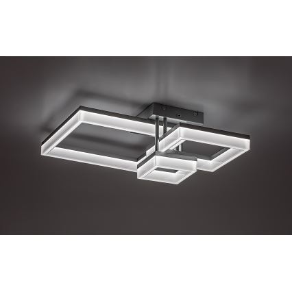 Rabalux - Φωτιστικό οροφής LED LED/22W/230V 3000/4000/6500K ματ χρώμιο 47x47 cm