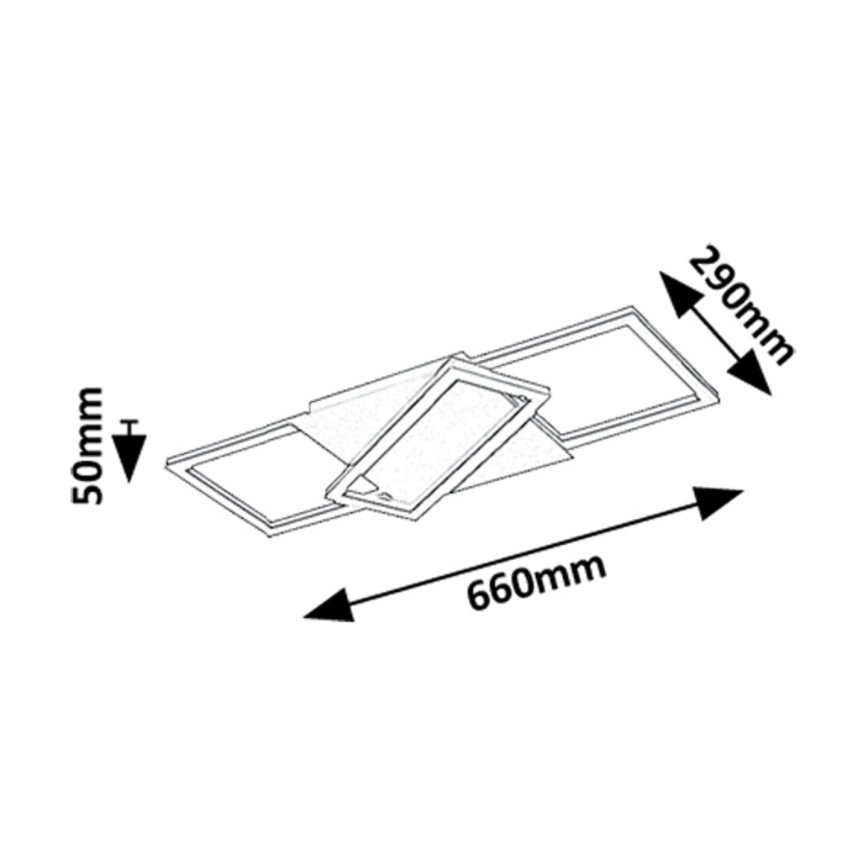 Rabalux - LED Dimmable φωτιστικό οροφής LED/40W/230V 3000-6500K + τηλεχειριστήριο