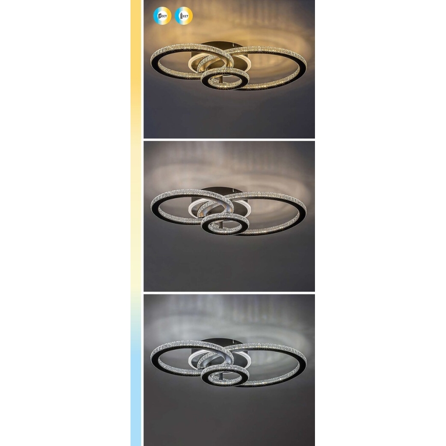 Rabalux - Ρυθμιζόμενο φωτιστικό οροφής LED/40W/230V 3000-6500K + τηλεχειριστήριο 35x52 cm