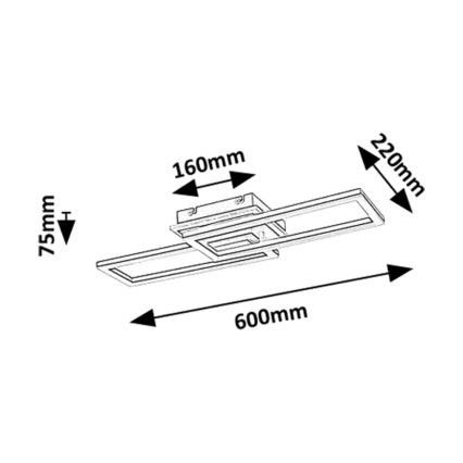 Rabalux - LED Dimmable φωτιστικό οροφής LED/30W/230V 3000-6500K + τηλεχειριστήριο