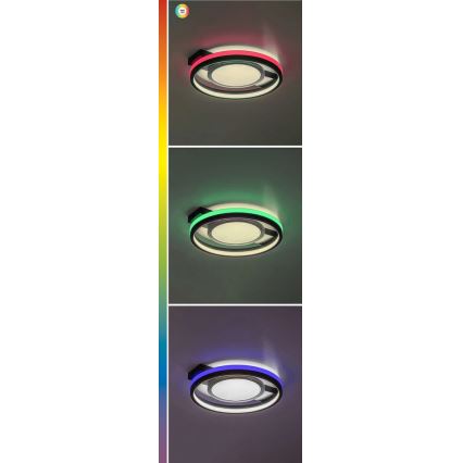 Rabalux - LED RGB Ρυθμιζόμενο φωτιστικό οροφής LED/40W/230V 3000-6500K + τηλεχειριστήριο διάμ. 43 cm
