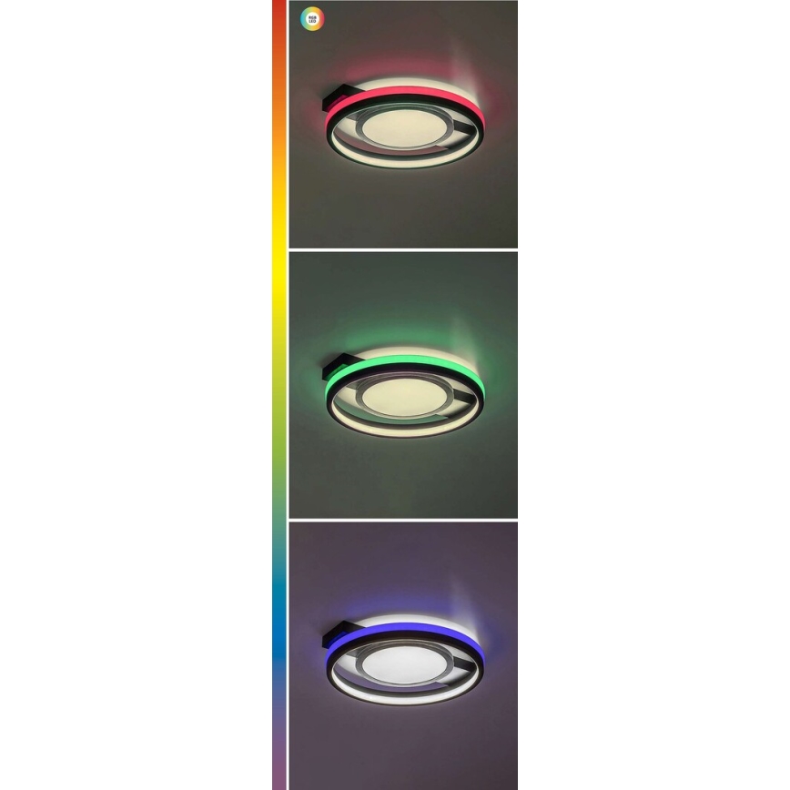 Rabalux - LED RGB Ρυθμιζόμενο φωτιστικό οροφής LED/40W/230V 3000-6500K + τηλεχειριστήριο διάμ. 43 cm