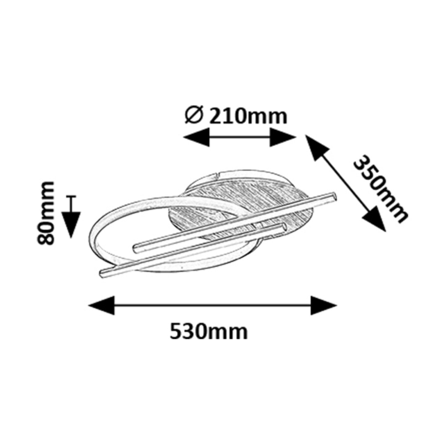 Rabalux - Φωτιστικό οροφής LED LED/40W/230V 3000/4000/6500K