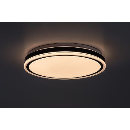 Rabalux - Ρυθμιζόμενο φωτιστικό οροφής LED/20W/230V 3000-6500K Ø 38,5 cm μαύρο + τηλεχειριστήριο
