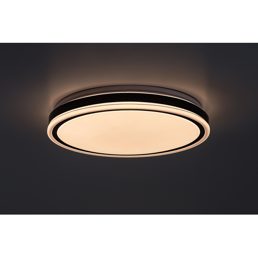 Rabalux - Ρυθμιζόμενο φωτιστικό οροφής LED/20W/230V 3000-6500K Ø 38,5 cm μαύρο + τηλεχειριστήριο