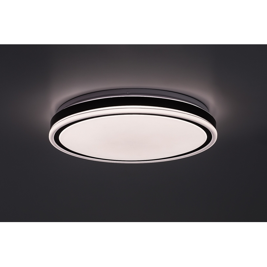 Rabalux - Ρυθμιζόμενο φωτιστικό οροφής LED/20W/230V 3000-6500K Ø 38,5 cm μαύρο + τηλεχειριστήριο