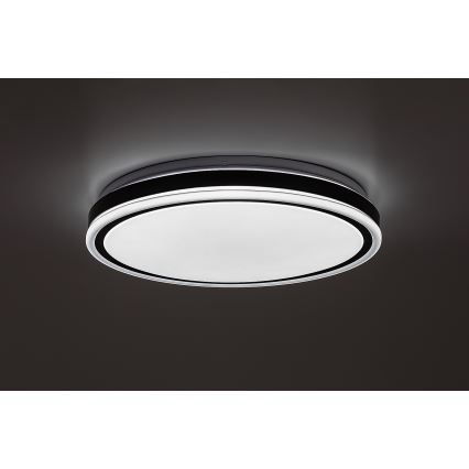 Rabalux - Ρυθμιζόμενο φωτιστικό οροφής LED/20W/230V 3000-6500K Ø 38,5 cm μαύρο + τηλεχειριστήριο