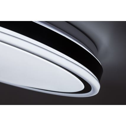 Rabalux - Ρυθμιζόμενο φωτιστικό οροφής LED/20W/230V 3000-6500K Ø 38,5 cm μαύρο + τηλεχειριστήριο