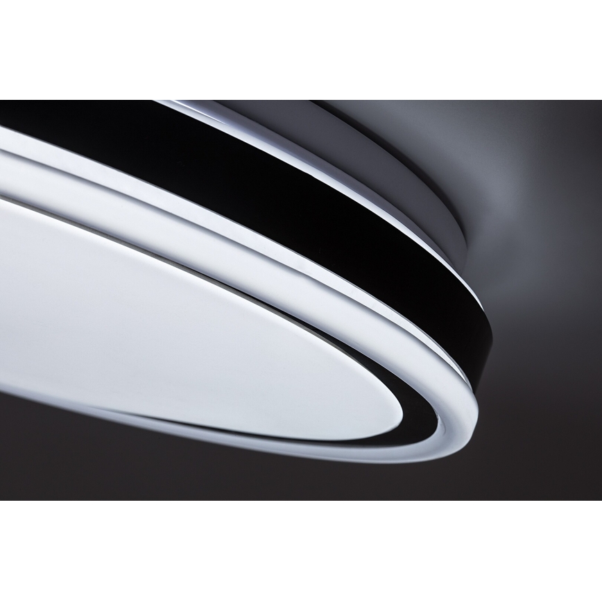 Rabalux - Ρυθμιζόμενο φωτιστικό οροφής LED/20W/230V 3000-6500K Ø 38,5 cm μαύρο + τηλεχειριστήριο