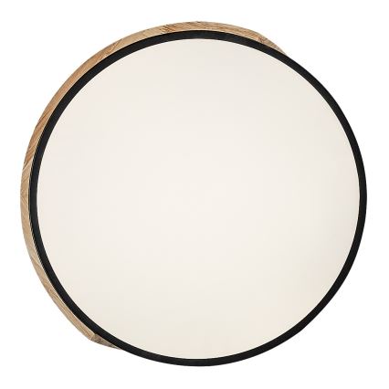 Rabalux - LED φωτιστικό οροφής LED/24W/230V 4000K μαύρο/δρυς Ø 41 εκ.
