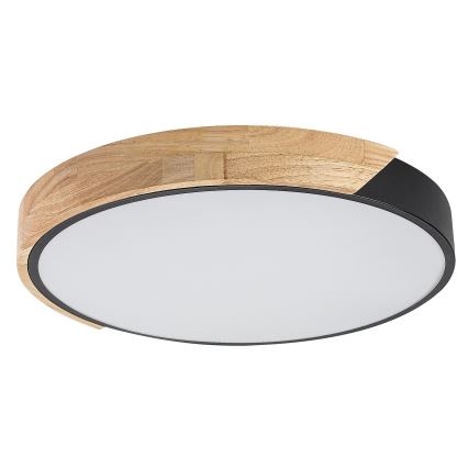 Rabalux - LED φωτιστικό οροφής LED/24W/230V 4000K μαύρο/δρυς Ø 41 εκ.