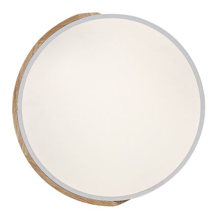 Rabalux - Φωτιστικό οροφής LED/24W/230V 3000K λευκό/δρυς διάμ. 41 cm