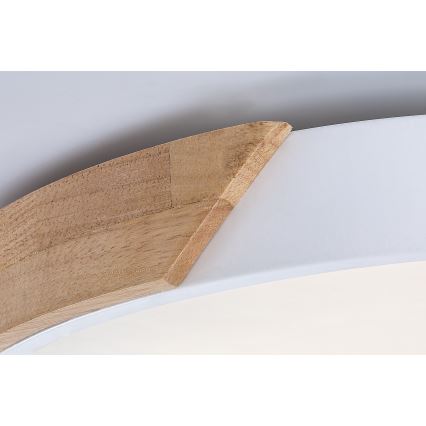 Rabalux - Φωτιστικό οροφής LED/24W/230V 3000K λευκό/δρυς διάμ. 41 cm